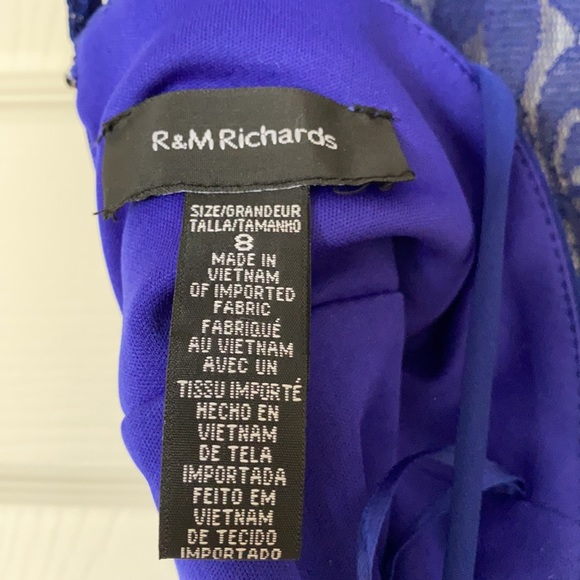 R&M Richards Sleeveless Blue Formal Dress - Picture 11 of 14